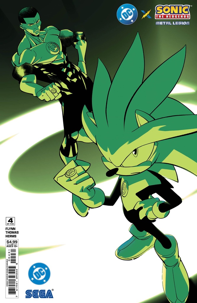 DC x Sonic the Hedgehog: Metal Legion #4 of 5 (Cover C Daniele Di Nicuolo Card Stock Variant)