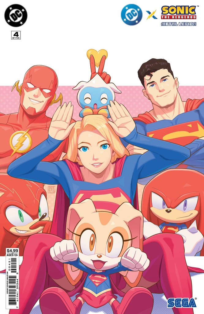 DC x Sonic the Hedgehog: Metal Legion #4 of 5 (Cover B Min Ho Kim Card Stock Variant)
