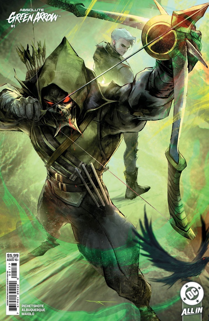 Absolute Green Arrow #1 (2nd Printing Cover B Ivan Tao Card Stock Variant)