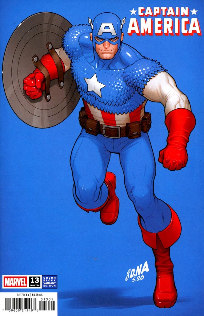 Captain America #13 (David Nakayama Color Block Blue Variant)