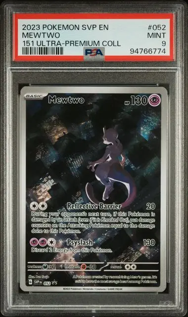 PSA9 Mewtwo #052 - Promo (2023 Pokémon - 151 Ultra Premium Collection #94766774)