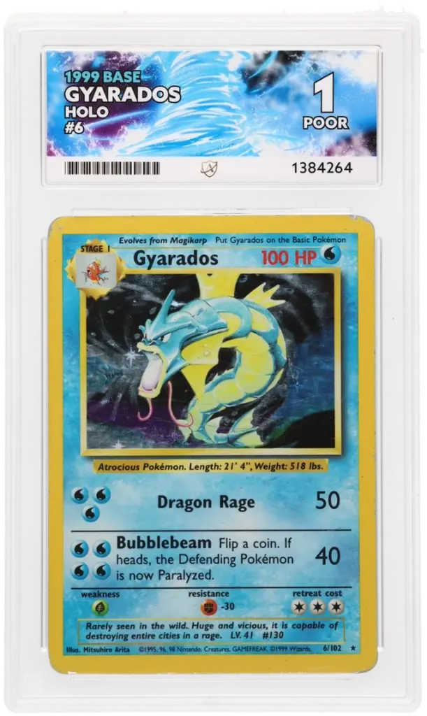 ACE1 Gyarados 6/102 - Rare Holo (1999 Pokémon - Base Set #1384264)