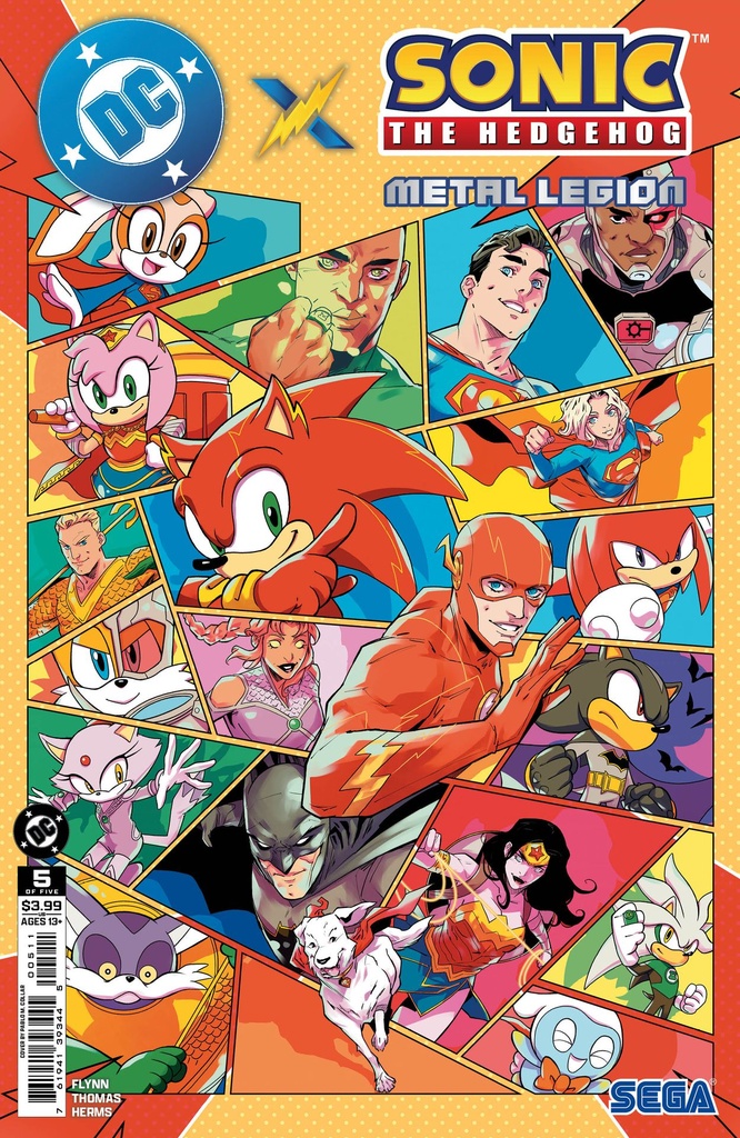 DC x Sonic the Hedgehog: Metal Legion #5 of 5 (Cover A Pablo M Collar)