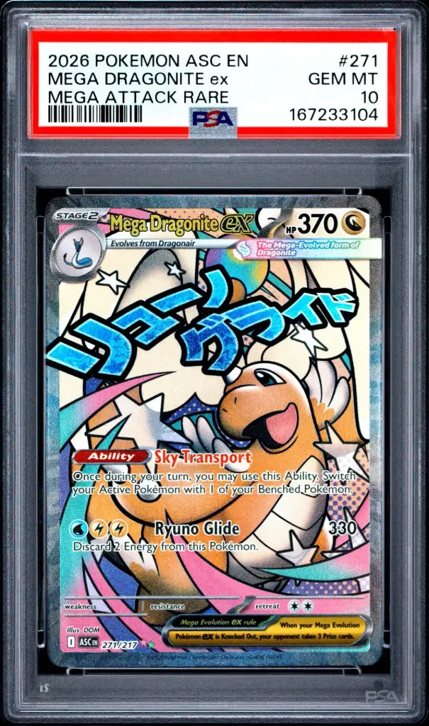 PSA10 Mega Dragonite ex 271/217 - Special Illustration Rare (2026 Pokémon - Mega Evolution: Ascended Heroes #167233104)
