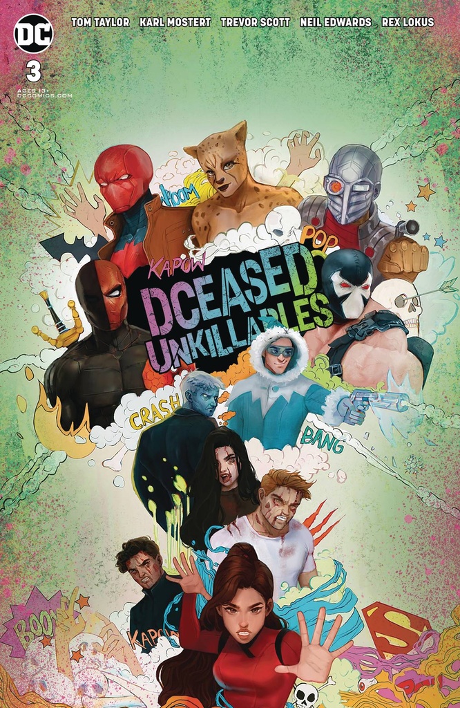 DCeased: Unkillables #3 of 3 (Card Stock Horror Variant)