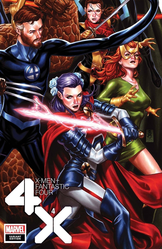 X-Men/Fantastic Four #4 of 4 (Brooks Connecting Variant)