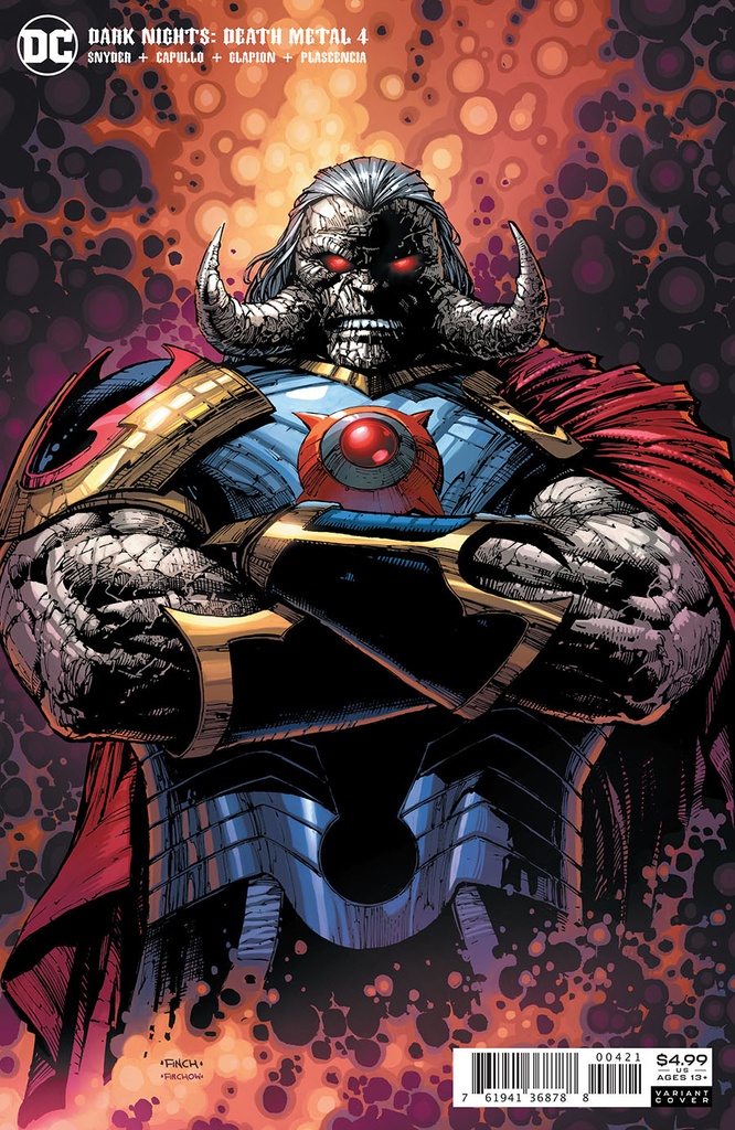 Dark Nights: Death Metal #4 of 7 (Darkseid Card Stock David Finch Variant)