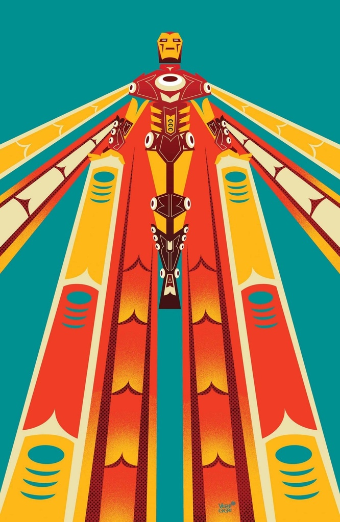 Iron Man #3 (Veregge Iron Man Native American Heritage Variant)