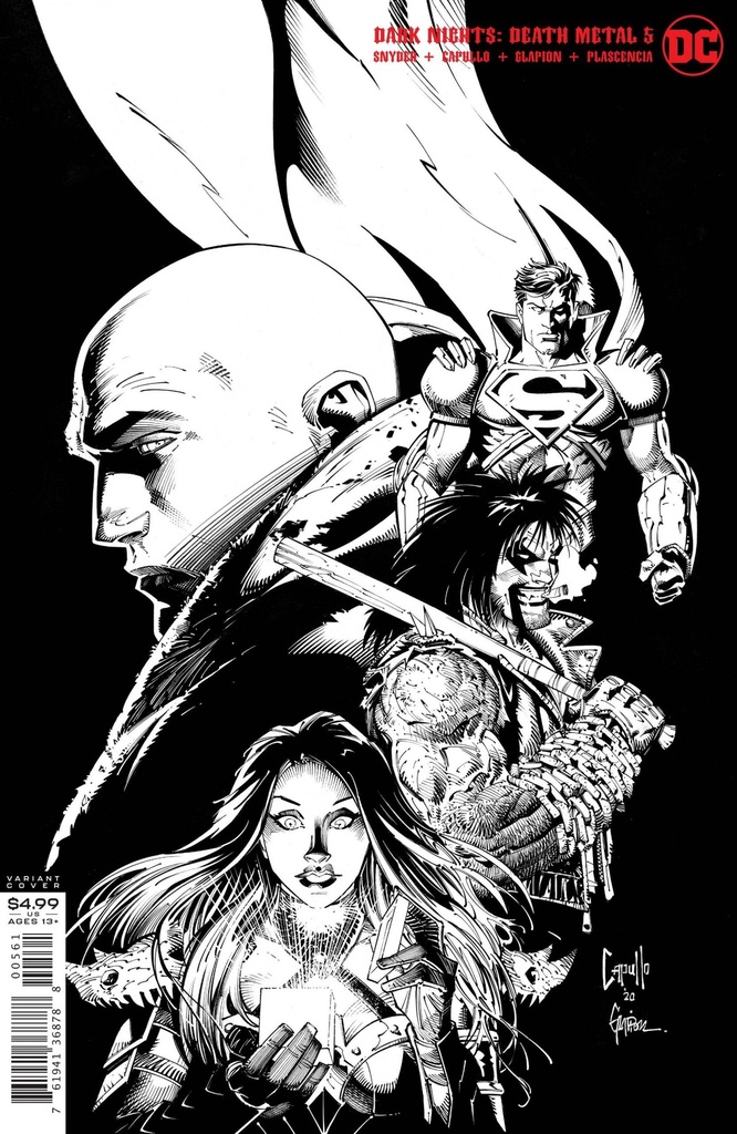 Dark Nights: Death Metal #5 of 7 (1:100 Capullo & Glapion Card Stock Variant)