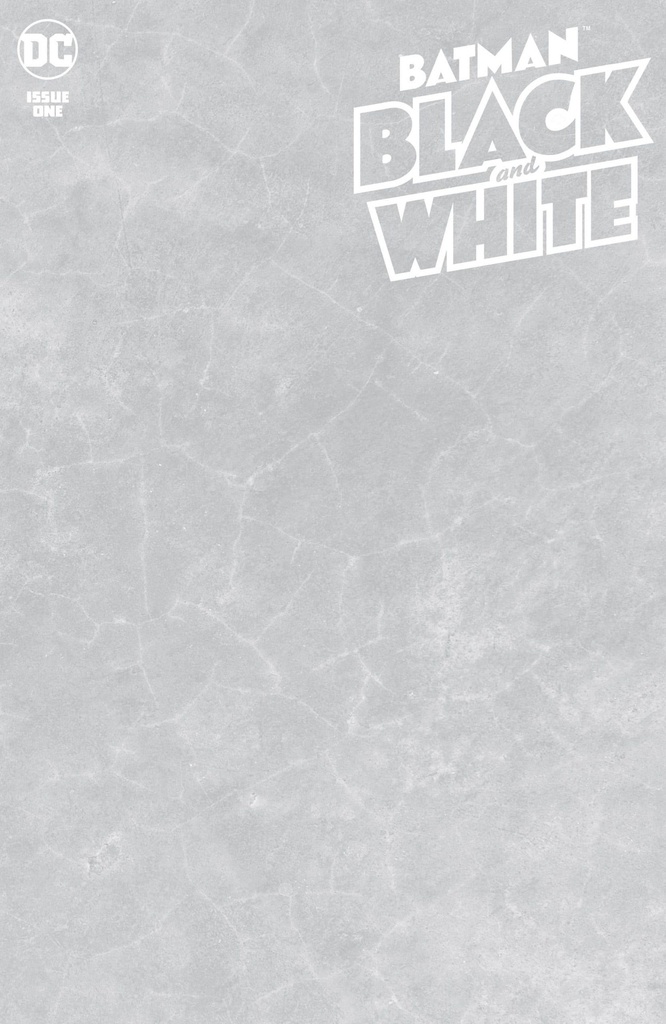 Batman: Black and White #1 of 6 (Blank Variant)