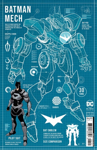 [MAY223268] DC: Mech #1 of 6 (Cover B Dan Mora Card Stock Variant)