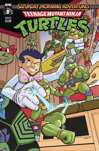 [OCT231360] Teenage Mutant Ninja Turtles: Saturday Morning Adventures Continued #8 (Cover B Travis Hymel)