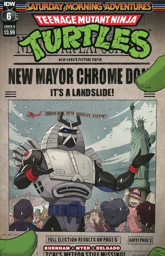 [AUG231427] Teenage Mutant Ninja Turtles: Saturday Morning Adventures Continued #6 (Cover B Dan Schoening)
