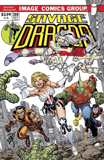 [AUG230539] Savage Dragon #269 (Cover B Erik Larsen 70s Trade Dress Variant)
