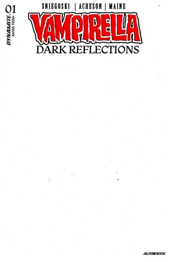 [APR240138] Vampirella: Dark Reflections #1 (Cover H Blank Authentix Variant)