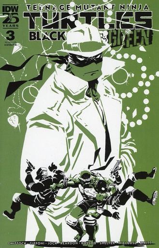[MAY241172] Teenage Mutant Ninja Turtles: Black, White, & Green #3 (Cover B Riley Rossmo)