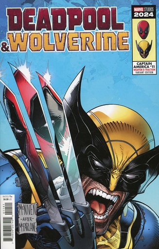 [MAY240812] Captain America #11 (Deadpool & Wolverine Weapon X-Traction Variant)