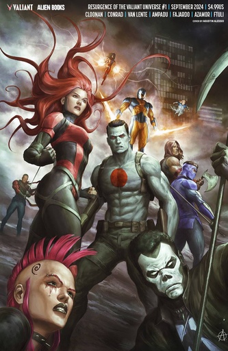 [JUL241245] Resurgence of the Valiant Universe #1 of 4 (Cover D Agustin Alessio Virgin Variant)