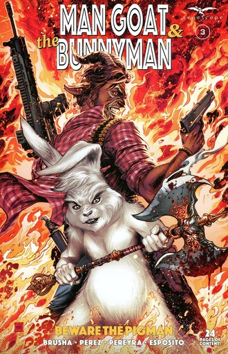 [JUL241016] Man Goat & The Bunnyman: Beware of The Pigman #3 of 3 (Cover A Mike Krome)