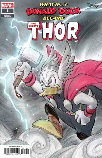 [JUL240643] Marvel & Disney: What If…? Donald Duck Became Thor #1 (Peach Momoko Variant)