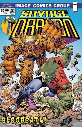 [JUL240541] Savage Dragon #273 (Cover B Erik Larsen 70s Trade Dress Variant)