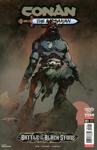 [JUL240356] Conan the Barbarian: Battle of the Black Stone #1 (Cover C Stuart Sayger)