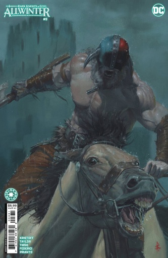 [JUL243420] Dark Knights of Steel: Allwinter #3 of 6 (Cover C Riccardo Federici Card Stock Variant)