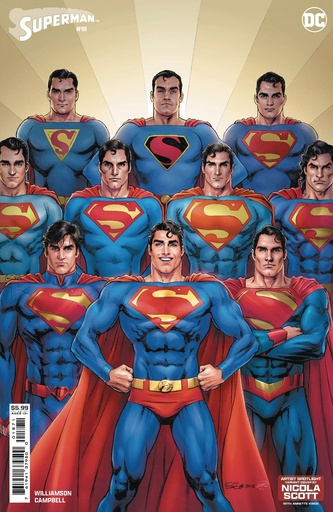 [JUL243259] Superman #18 (Cover E Nicola Scott Artist Spotlight Card Stock Variant)