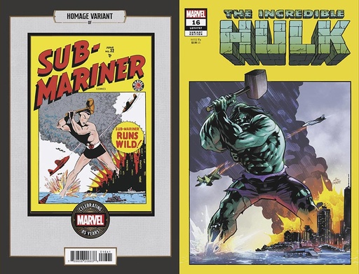[APR247715] Incredible Hulk #16 (Jan Bazaldua Marvel 85th Anniversary Homage Variant)