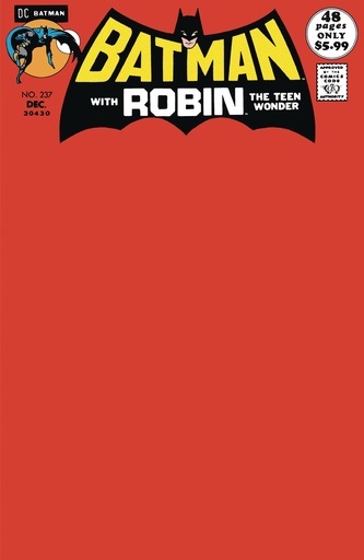 [AUG243514] Batman #237 (Facsimile Edition Cover C Blank Variant)