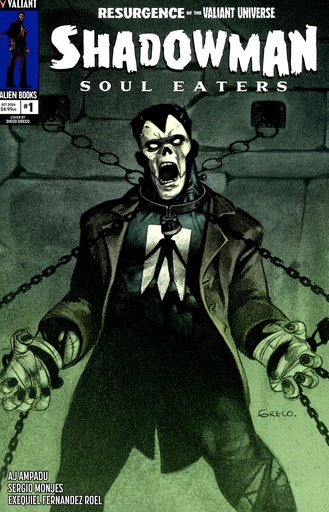 [AUG241342] Shadowman: Soul Eaters #1 of 4 (Cover B Diego Greco Monster Variant)