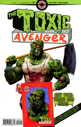[AUG241328] Toxic Avenger #1 of 5 (Cover D Fred Harper Bagged w/ Trading Card)