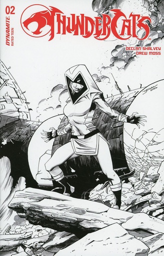 [AUG240321] Thundercats #2 (Cover ZE Line Art Virgin Variant Signed By Declan Shalvey)