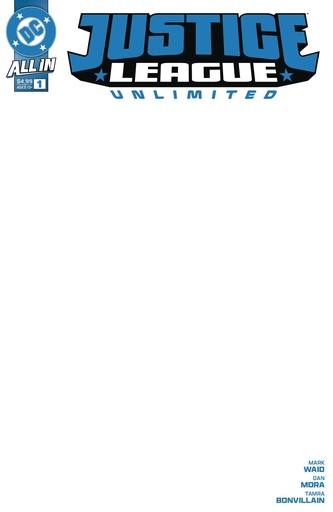 [SEP243332] Justice League Unlimited #1 (Cover G Blank Card Stock Variant)