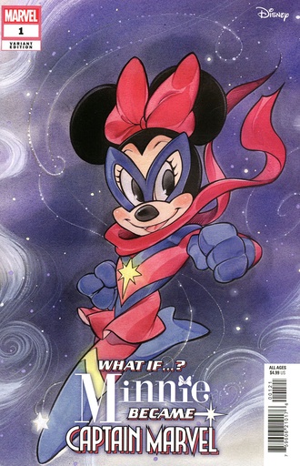 [SEP240699] Marvel & Disney: What If...? Minnie Became Captain Marvel #1 (Peach Momoko Variant)