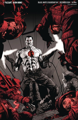 [OCT241247] Black, White & Bloodshot #4 of 4 (Cover E Mico Suayan Virgin Variant)