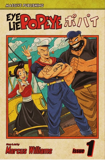 [OCT241047] Eye Lie Popeye #1 (Massive Select Michael Calero Homage Faux Leather Variant)