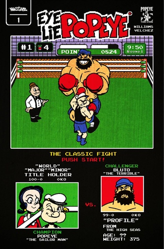 [OCT241046] Eye Lie Popeye #1 (Massive Select Video Game Homage Metal Variant)