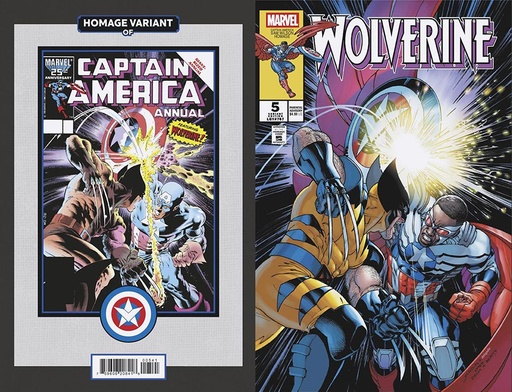 [OCT240933] Wolverine #5 (David Yardin Captain America Sam Wilson Homage Variant)
