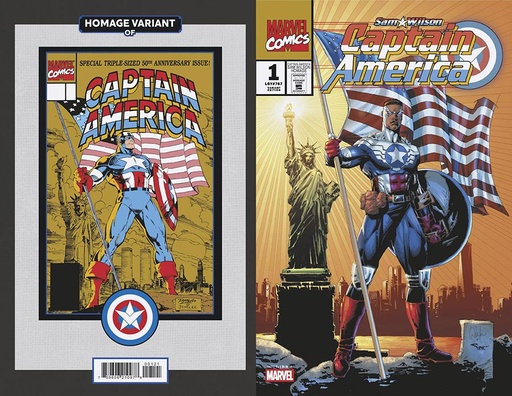 [OCT240835] Sam Wilson: Captain America #1 of 5 (Whilce Portacio Captain America Sam Wilson Homage Variant)