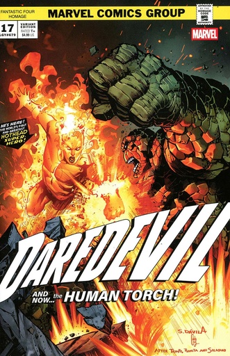 [OCT240829] Daredevil #17 (Sergio Davila Fantastic Four Homage Variant)
