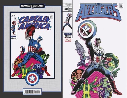 [OCT240822] Avengers #22 (Michael Walsh Captain America Sam Wilson Homage Variant)