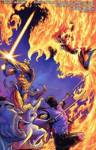 [NOV241166] Resurgence of the Valiant Universe: Finale #1 (Cover D Guillermo Fajardo Virgin Variant)