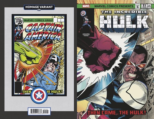 [NOV240708] Incredible Hulk #21 (Geoff Shaw Captain America Sam Wilson Homage Variant)