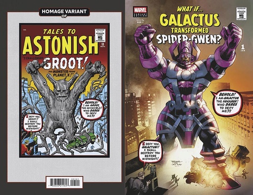 [NOV240628] What If...? Galactus Transformed Spider-Gwen #1 (Stephen Segovia Sci-Fi Homage Variant)