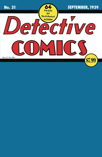 [DEC243138] Detective Comics #31 (Facsimile Edition Cover C Blank Card Stock Variant)