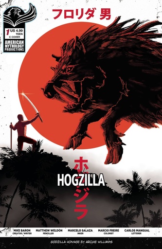 [DEC241248] Florida Man vs. Hogzilla #1 (Cover C Rogue Monori Minus One Variant)