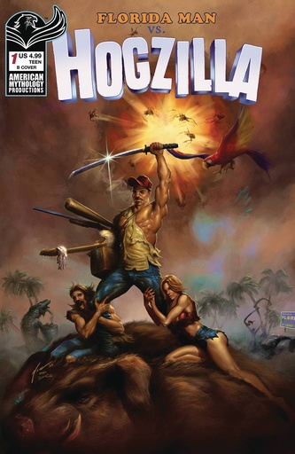 [DEC241247] Florida Man vs. Hogzilla #1 (Cover B Rogue Monori Homage Variant)