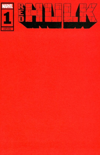 [DEC240638] Red Hulk #1 (Red Blank Variant)