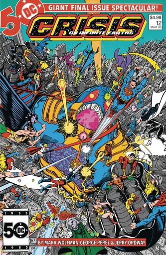 [JAN253227] Crisis On Infinite Earths #12 (Facsimile Edition Cover A Regular George Perez Cover)
